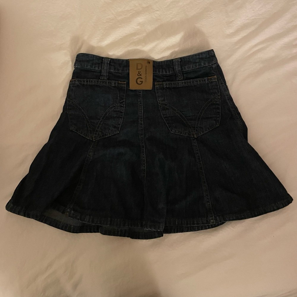 Y2K D&G vintage pleated mini skirt